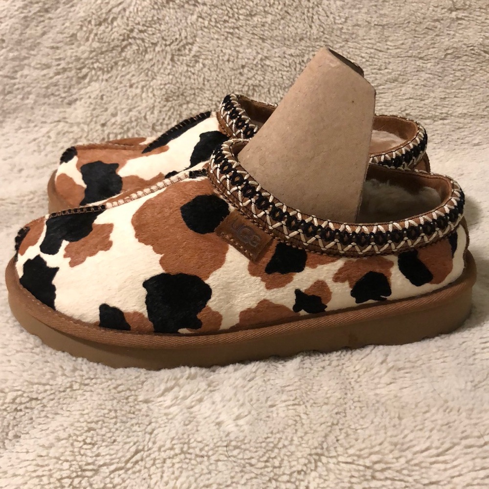 UGG Tasman cowprint slippers